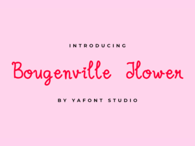 Bougenville Flowers 字体(Bougenville Flowers font)