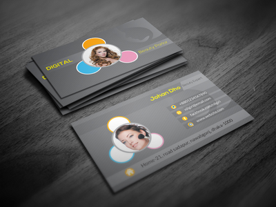 美容院 - 名片(Beauty Salon - Business Card)