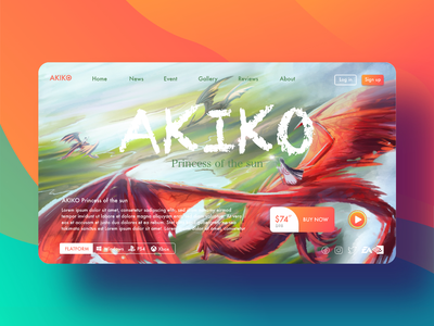 幻想背景的概念艺术景观和龙(Concept art landscape and dragon for fantasy background)