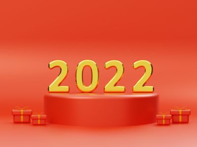 2022 3D 渲染插图(2022 3D Render Illustration)