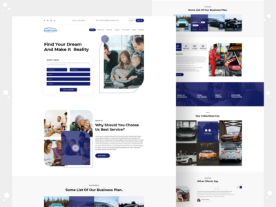 汽车维修网站概念(Car Repair Website Concept)