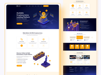 加密货币登陆页面(Cryptocurrency Landing Page)