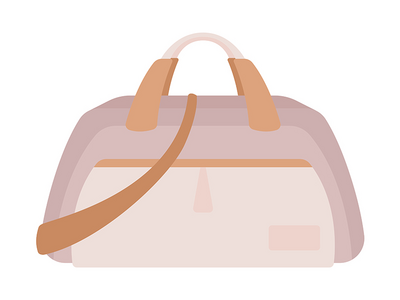 国际旅行半平面彩色矢量对象的行李(Baggage for international travel semi flat color vector object)