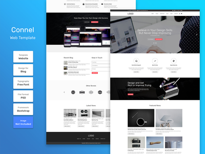 康奈尔商务代理网站模板(Connel business agency web template)