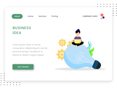 商业应用的商业理念矢量插图(Business Idea vectore illustration for Business app)