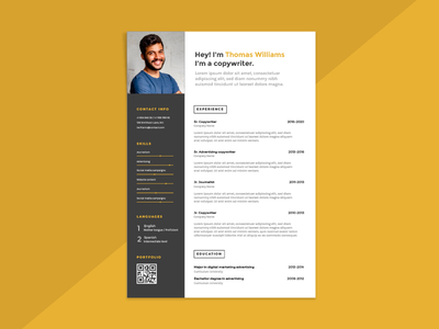 干净和专业的简历(Clean & Professional CV)