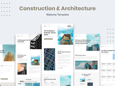 建筑和建筑业务网站模板(Architecture and Construction Business Website Template)