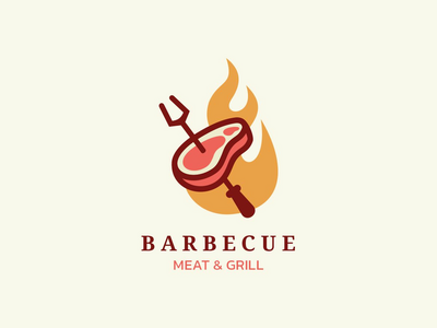 烧烤标志概念(BBQ Logo Concept)