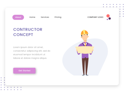 登陆页面的构造函数概念(Constructor concept for Landing page)