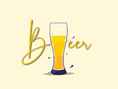 啤酒玻璃图(Beer Glass  illustration)