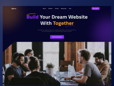 代理英雄科(Agency Hero Section)