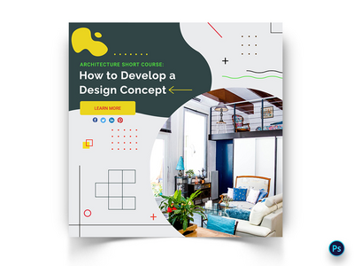 建筑社交媒体帖子模板(Architecture Social Media Post Template)