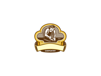 木匠木工飞机三叶草叶复古(Carpenter Woodworker Plane Clover Leaf Retro)