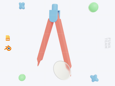 弓罗盘 - 3D 学校图标包(Bow Compass - 3D School Icon Pack)