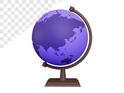 3d 地球图(3d globe illustration)