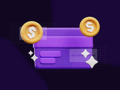 信用卡-金融 3D 插图包(Credit card - Finance 3D Illustration Pack)