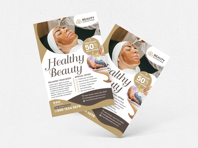 美容水疗 #01 传单(Beauty Spa #01 Flyer)