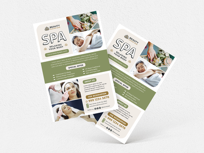 美容水疗 #02 传单(Beauty Spa #02 Flyer)