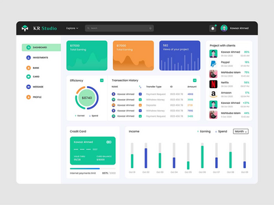 银行仪表板(Banking Dashboard)