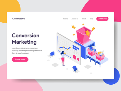 转换营销图(Conversion Marketing Illustration)