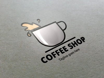 咖啡店标志模板(Coffee Shop Logo Template)