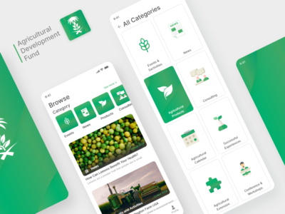 农业现代移动 UI UX 设计(agriculture modern mobile UI UX design)