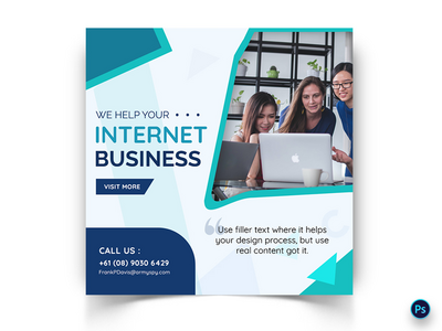 商业社交媒体帖子模板(Business Social Media Post Template)