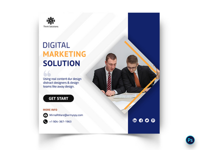 商业社交媒体帖子模板(Business Social Media Post Template)