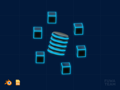 大数据 - 3D Metaverse 插图包(Big data - 3D Metaverse illustration pack)