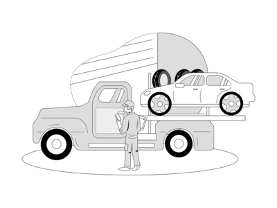 汽车服务图(Auto Service Illustration)