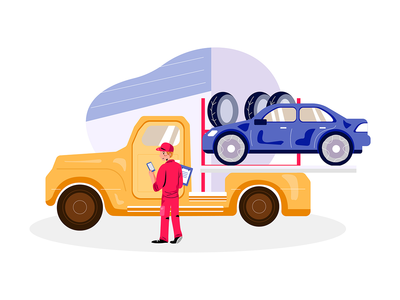 汽车服务图(Auto Service Illustration)
