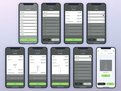 创建服务气候智能家居移动用户界面 - FP(Create Services Climate Smarthome Mobile UI - FP)