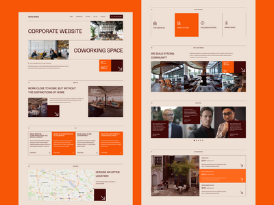 Coworking Space Web UI Figma 模板(Coworking Space Web UI Figma Template)