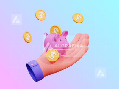 3d 手势金融插图(3D Hand Gesture Finance Illustration)