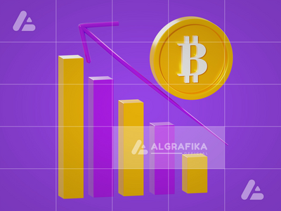 3d 插图比特币统计(3d illustration bitcoin statistic)
