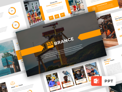 Brance - 建筑PPT模板(Brance - Construction Powerpoint Template)