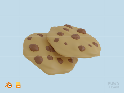 饼干-3D 冬季插图(Cookies - 3D Winter Season Illustration)
