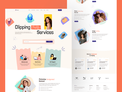 剪切路径服务 |网站界面设计(Clipping Path Services | Website Ui design)