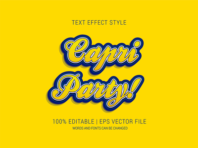 卡普里派对文字效果(CAPRI PARTY TEXT EFFECT)