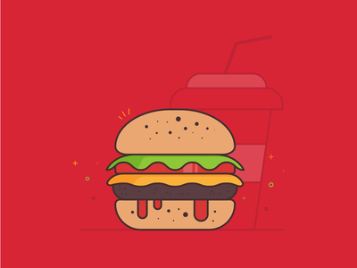 汉堡图(Burger Illustration)