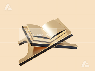 3d 插图斋月古兰经对象(3d illustration ramadan quran object)