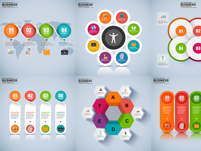 商业 3D 信息图表(Business 3D Infographics)