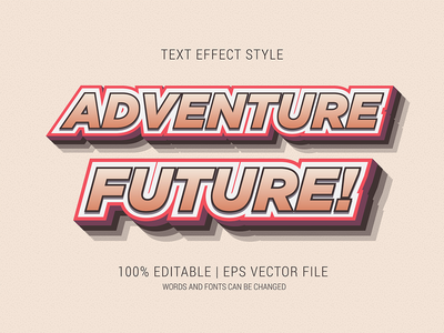 冒险未来文字效果(ADVENTURE FUTURE TEXT EFFECT)