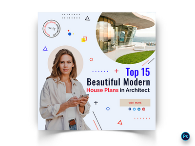 建筑社交媒体帖子模板(Architecture Social Media Post Template)