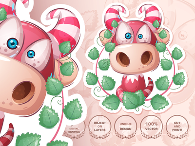 丛林中的卡通人物恐龙-无缝模式(Cartoon character dino in bush - seamless pattern)