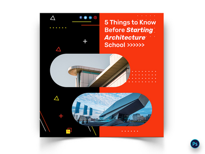 建筑社交媒体帖子模板(Architecture Social Media Post Template)