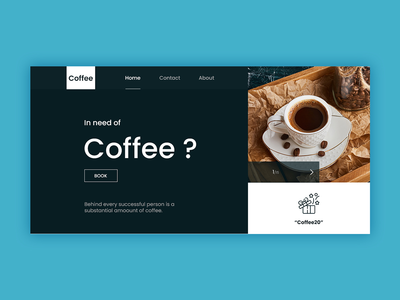 咖啡网页登陆页面(Coffee Web Landing Page)