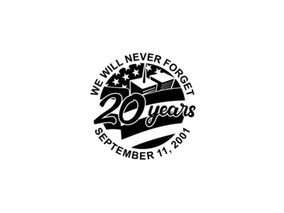 9-11 纪念爱国者日 2001 年 9 月 11 日 20 年致敬黑白(9-11 Memorial Patriot Day September 11 2001 20 Years Tribute Black and White)