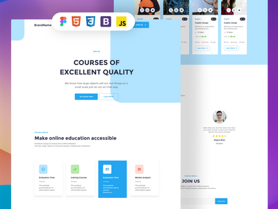 Course Boffin - figma 课程网站(Course Boffin - figma course website)