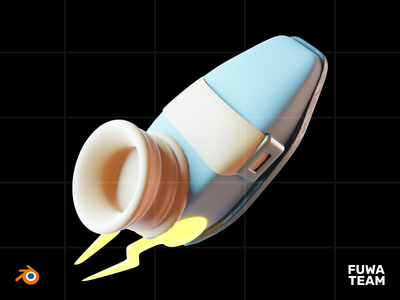 3D 游戏设备在黑暗插图包中发光 - 速度鞋(3D Game equipment glow in the dark illustration pack - Speed Shoe)